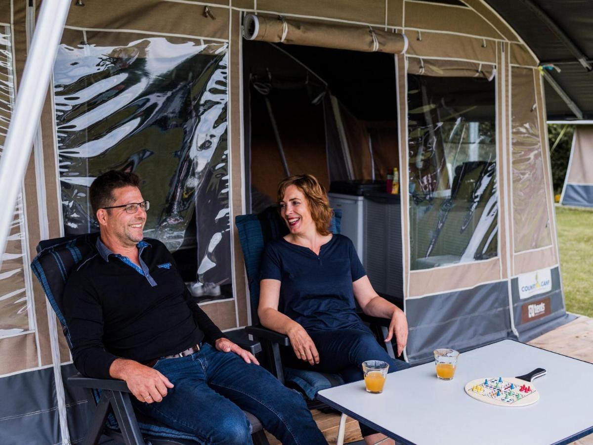 Nice Tent Lodge On A Campsite, Bordering The Forest, Luxembourg At 27 Km Medernach Buitenkant foto